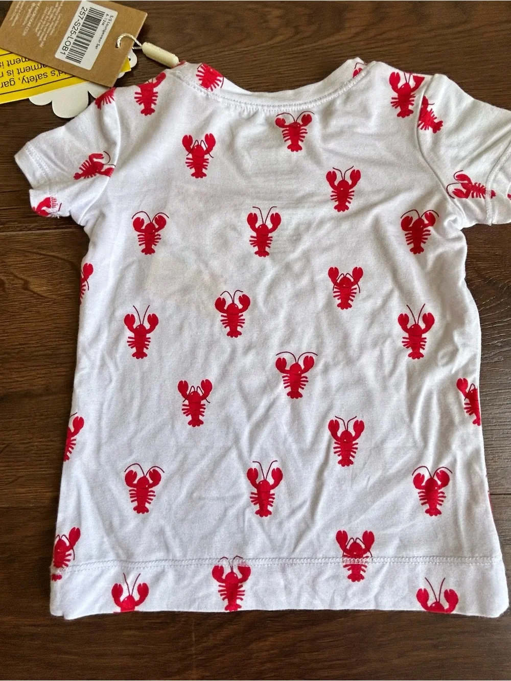Angel Dear Lobster Loungewear Pajama Set 6-12m